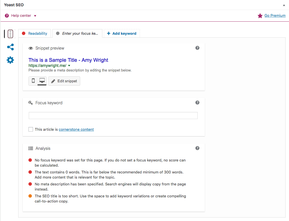Yoast Screenshot
